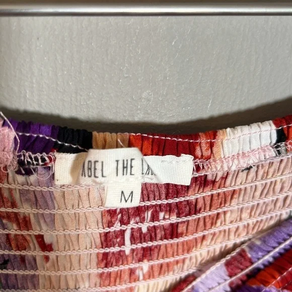 Abel The Label Floral Strapless Maxi Dress – Smocked Bodice Size M - Picture 4 of 5